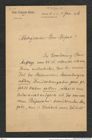 Nachlass Franz Steindachner, Brief von P. Pappenheim an Franz Steindachner (03.01.1906), Inv.Nr. 382.02, Seite 1